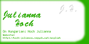 julianna hoch business card